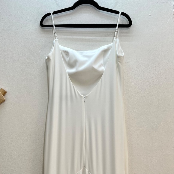 La Femme 30458 Low V Back Jersey with Train Gown - Picture 7 of 11